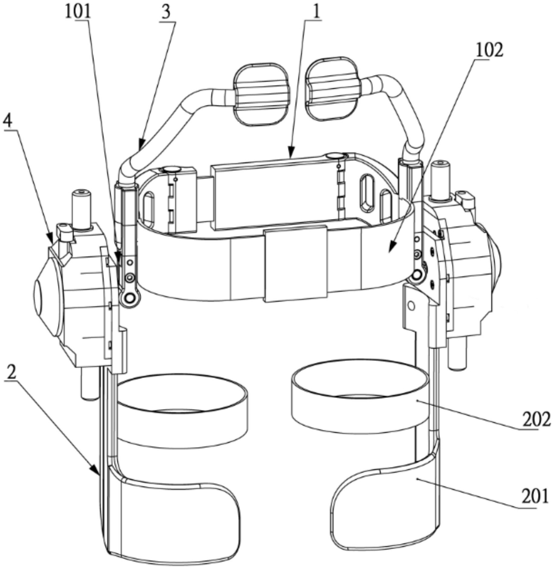 cn213592859u_一种机械式无源腰部助力外骨骼有效