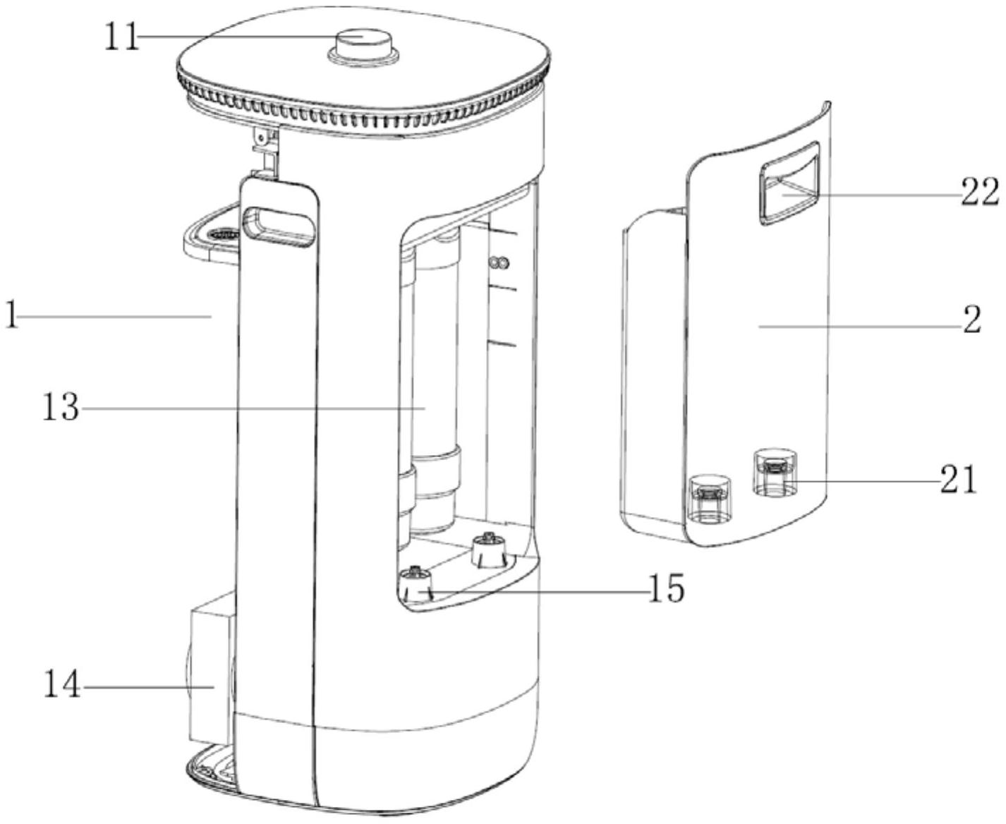 一种用于反渗透直饮水机的防漏水结构