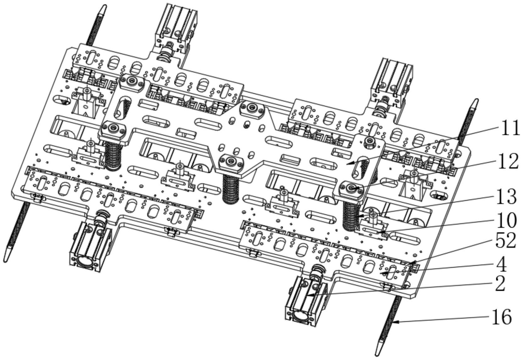 cn213648539u_一种扎带模具机械手夹具有效