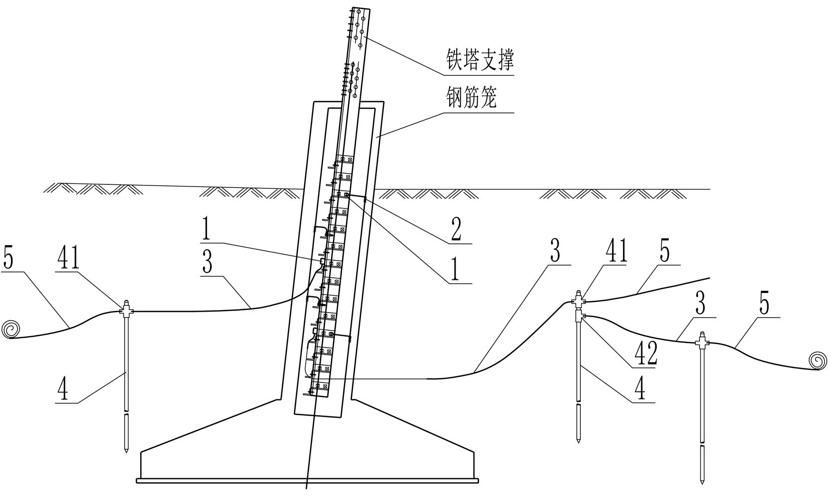 cn213692361u_可灵活配置接地体的铁塔接地装置有效