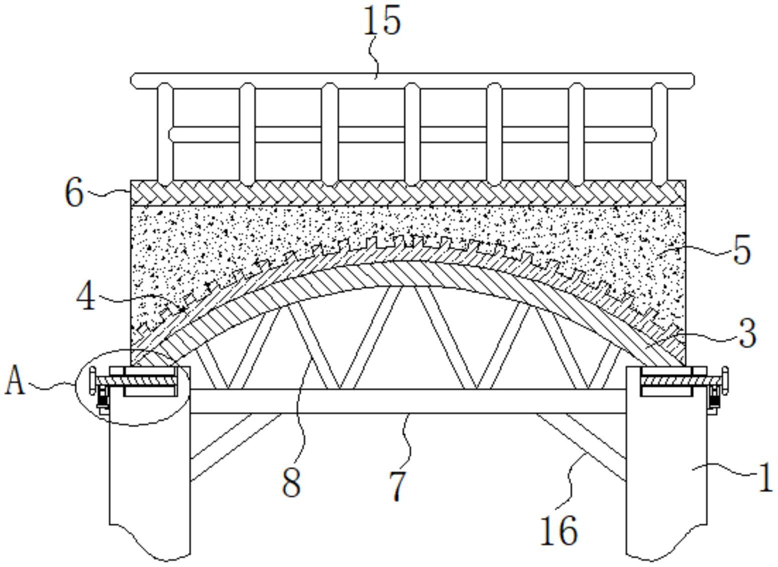 一种简易的装配式钢结构拱桥