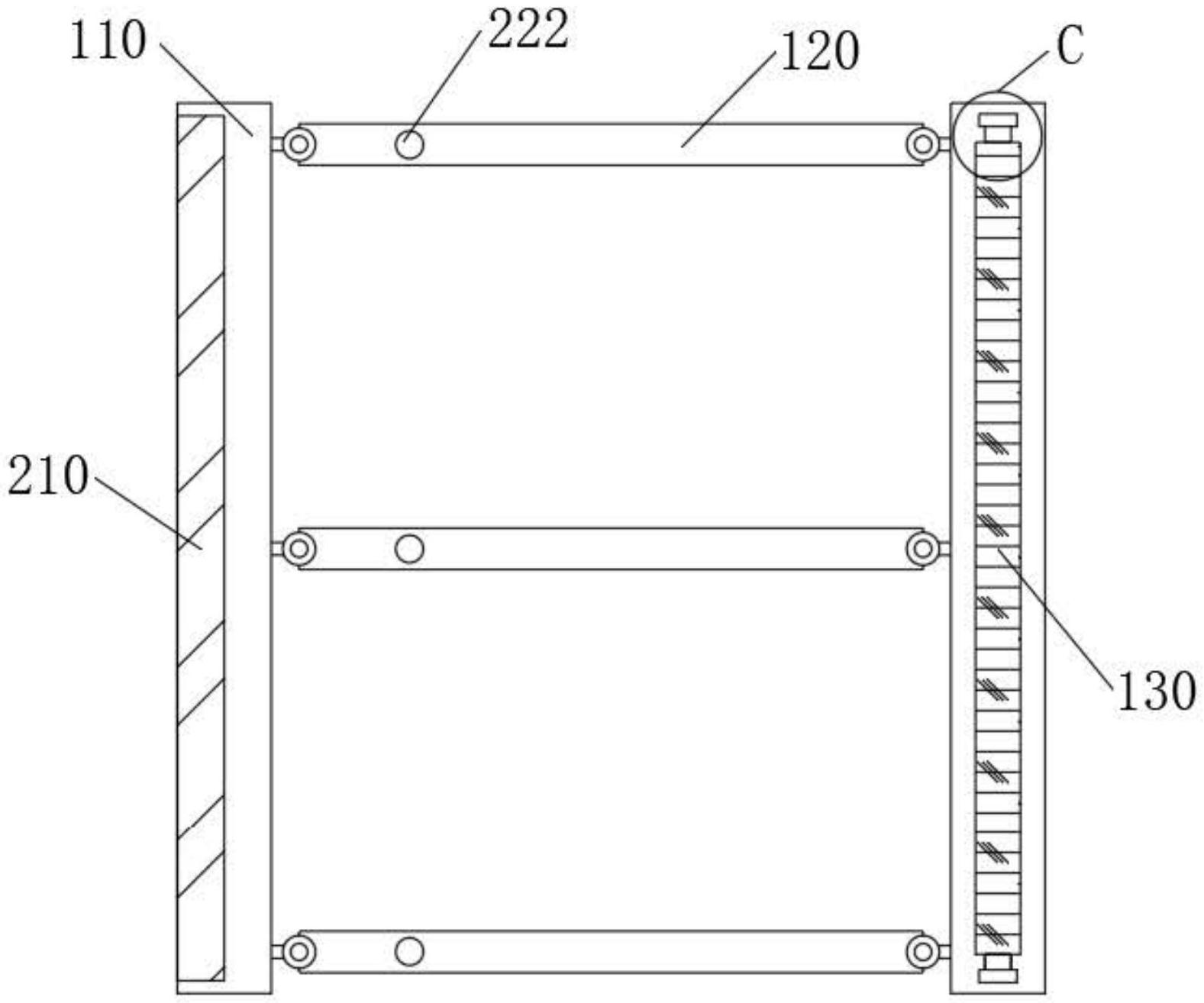 一种建筑施工用具有降尘结构的防护栏