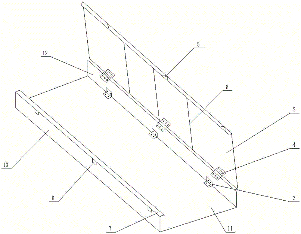 cn209675851u_一种自动翻盖的电缆桥架