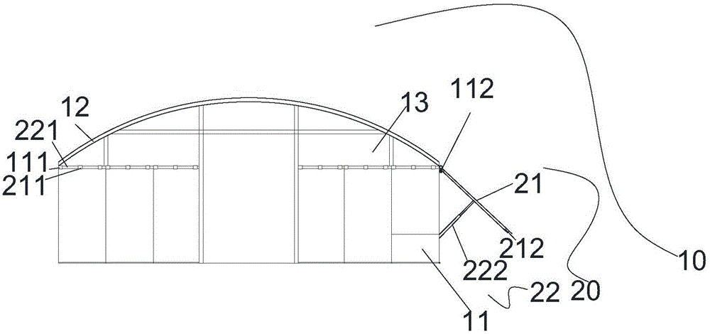 cn208708266u_具有光伏组件的拱棚装置