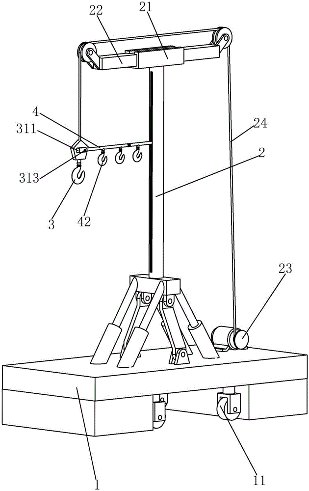 cn208814543u_一种用于桥梁施工的稳定的吊装装置