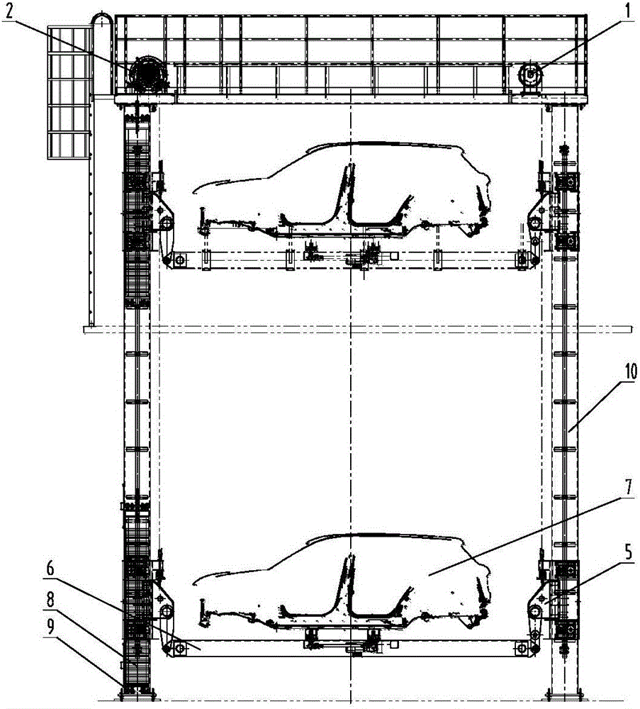 cn208700477u_一种新型升降机的传动带布线结构