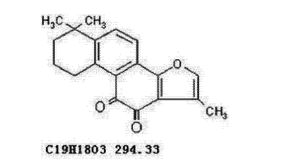 丹参酮iia为桔红色针状结晶,其化学结构式如下[0002 丹参酮iia丹参