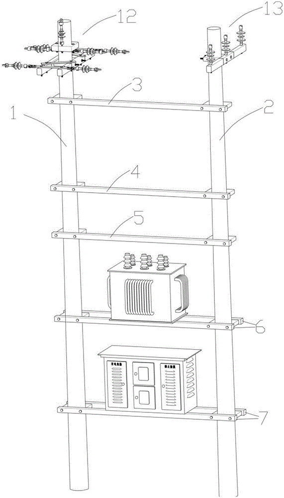 cn109546560a_一种快速安装的抢修用双杆变压器台架在审