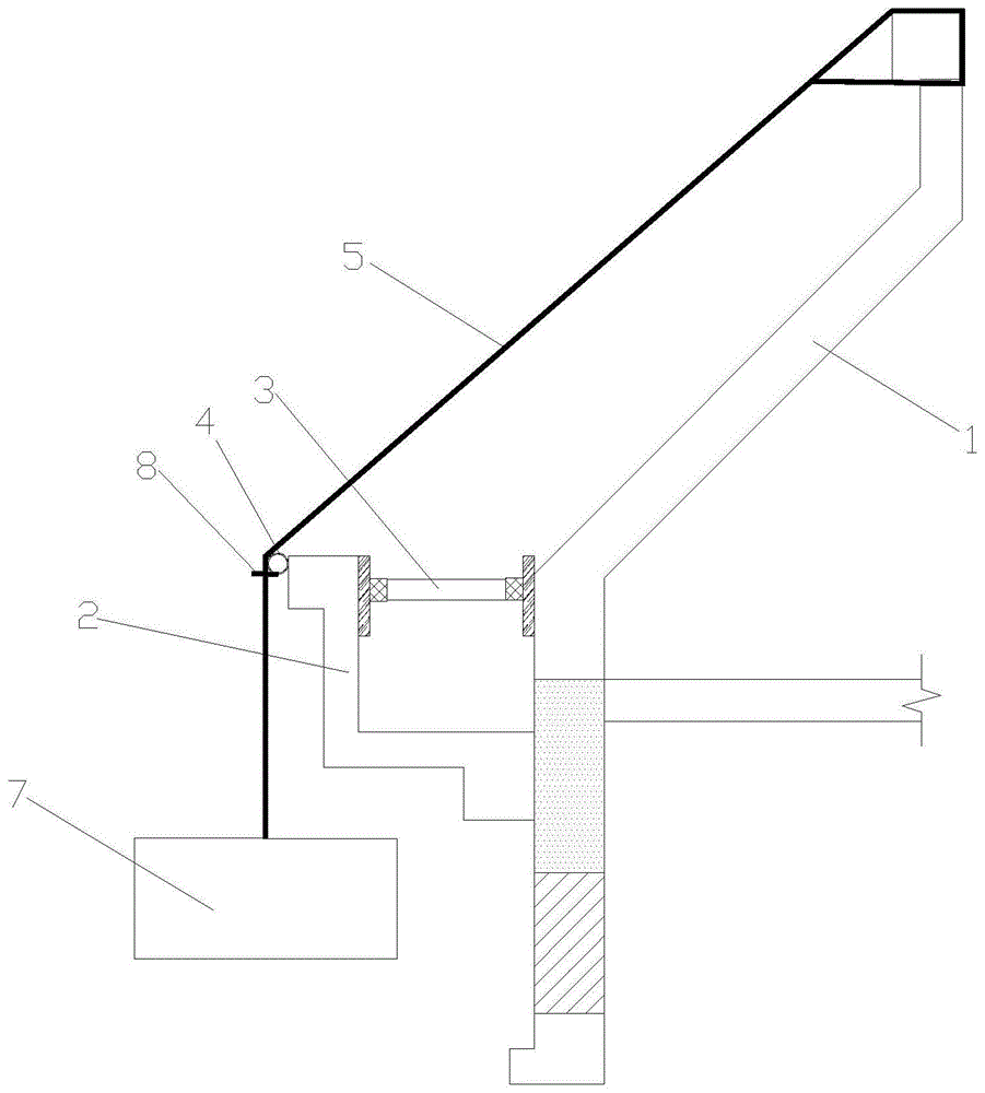 cn110397261a_一种悬挑檐沟斜屋面吊篮安装方法