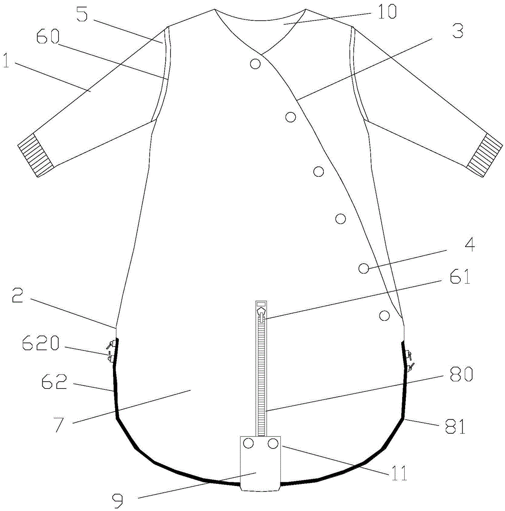 cn209300670u_一种可分腿多功能睡袋