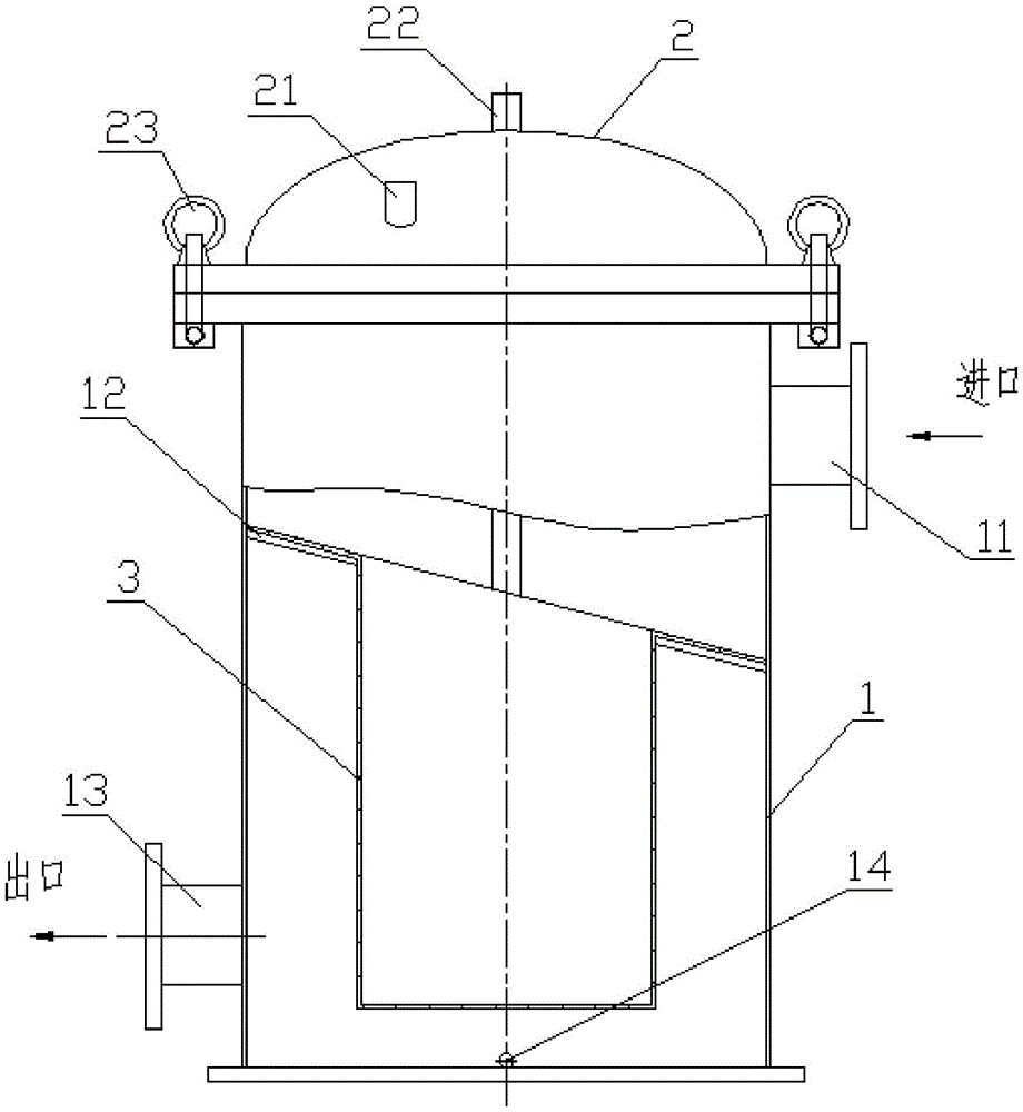 cn209361974u_一种带过滤功能的自吸泵真空引水罐