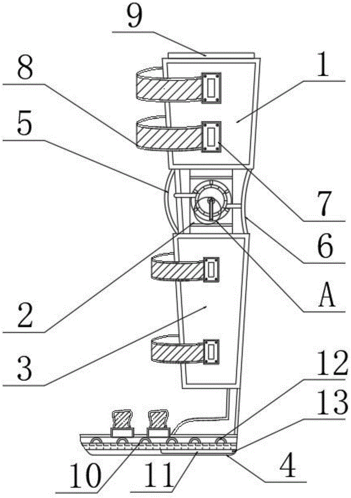 cn209678777u_一种下肢良肢位康复训练辅助支具