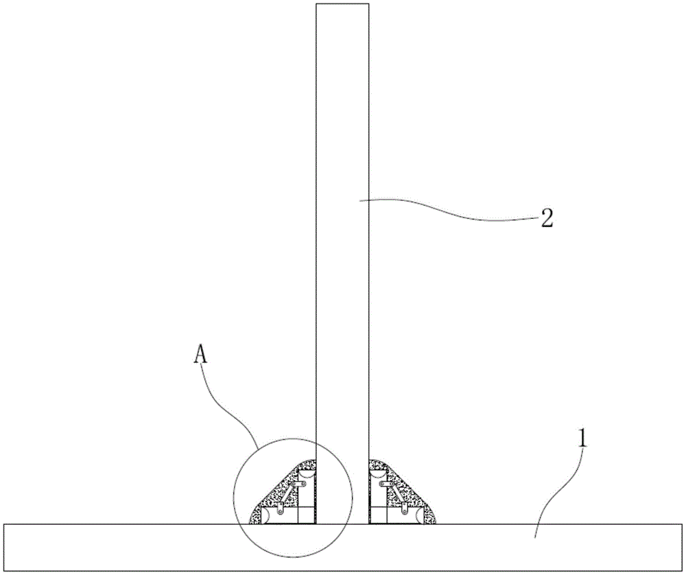 一种装配式钢结构建筑用t形钢全熔透埋弧焊焊接结构