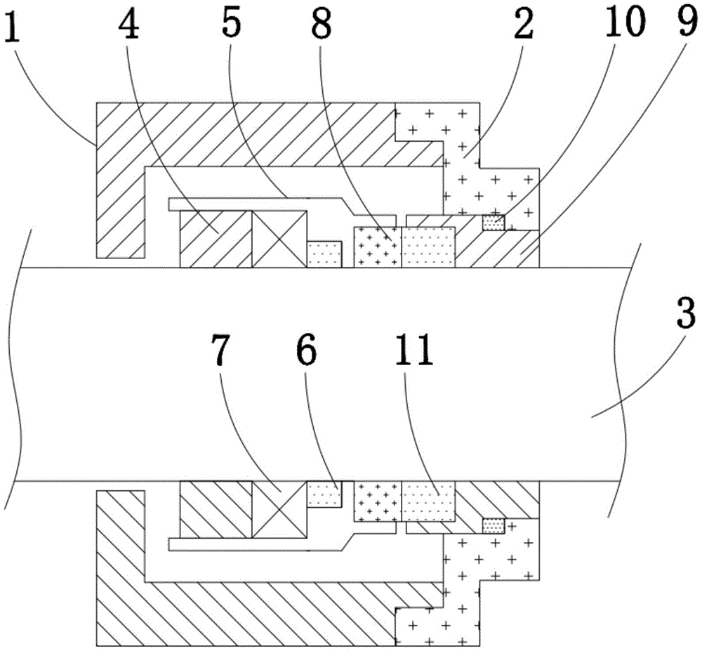 cn208919324u_一种波形簧单端面机械密封结构