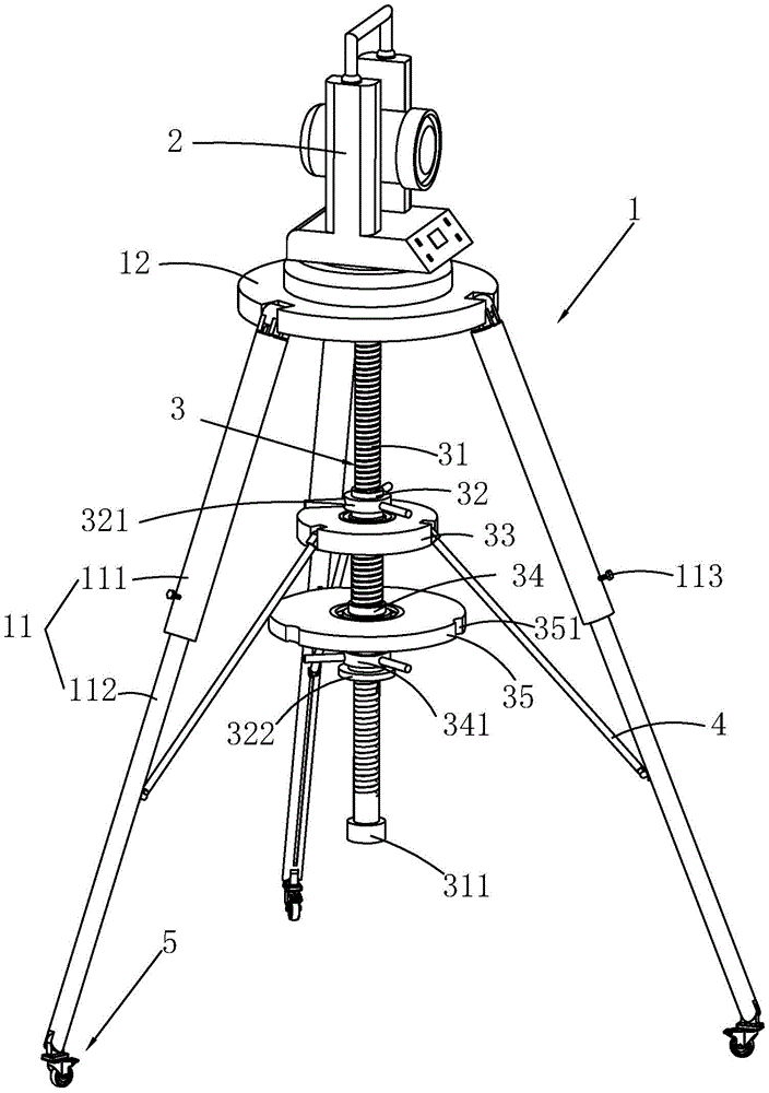 cn209671930u_一种经纬仪用调节支架