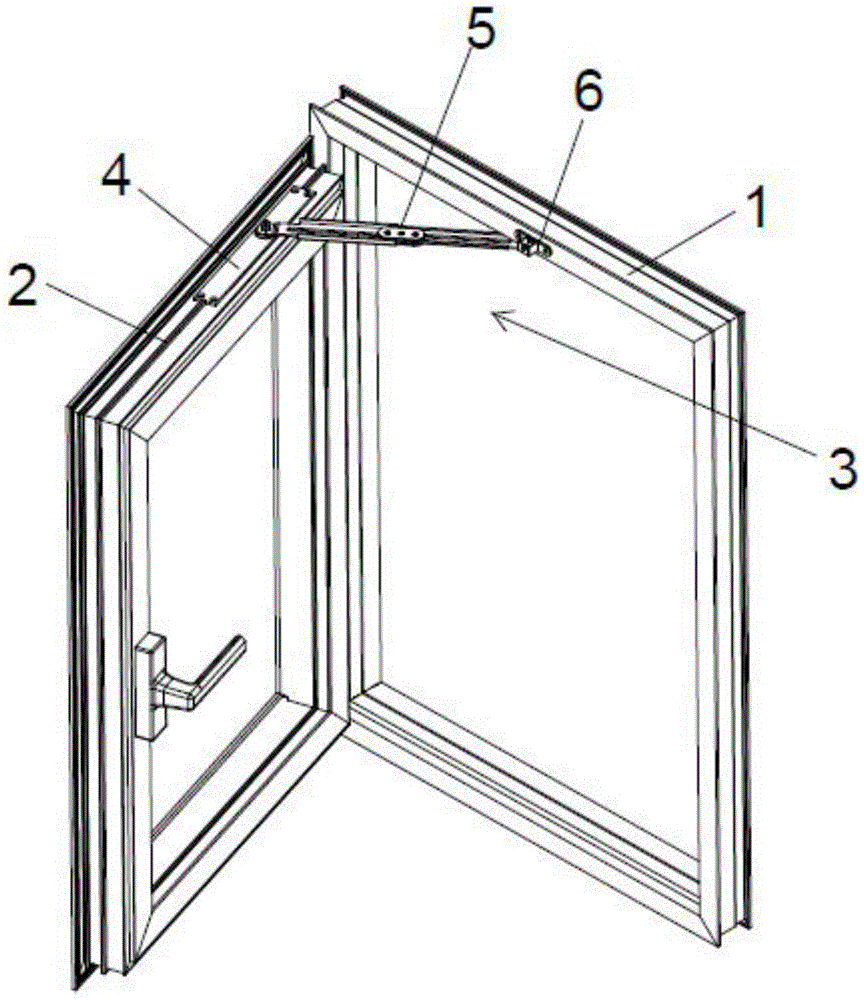 cn209670607u_一种可任意开启角度的防火窗