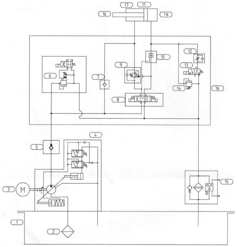 cn107013526b_压滤机液压控制回路