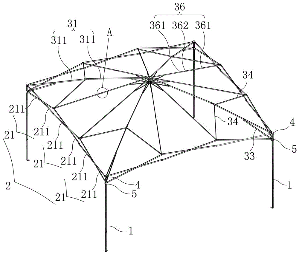 cn109707209a_一种伞形帐篷的改进结构