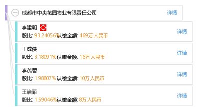 成都市中央花园物业有限责任公司_【信用信息