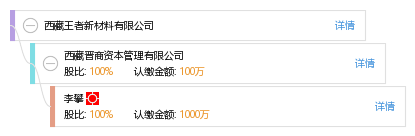 股权结构图谱—西藏王者新材料有限公司—天眼查