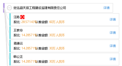 定远县天辰工程建设监理有限责任公司_【信用