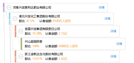 他有 4 家公司,分布如下 湖北(共2家 湖北金迈投资股份有限公司等