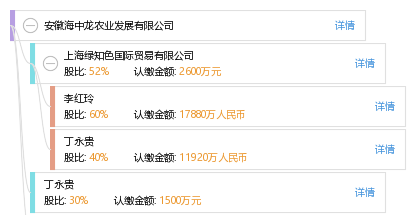 丁 丁永贵 他有12家公司,分布如下 安徽共8家 亳州市国赢医药销售有限