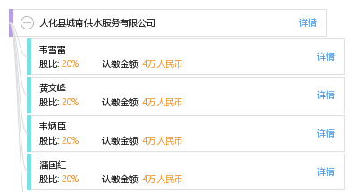 大化县城南供水服务有限公司_【信用信息_诉