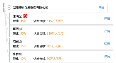 温州安泰保安服务有限公司_【信用信息_诉讼