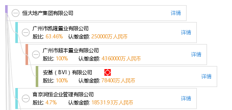 股權結構圖譜—恒大地產集團有限公司—天眼查
