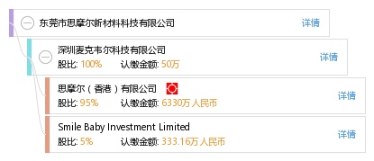 股权结构图谱—东莞市思摩尔新材料科技有限公司—天眼查