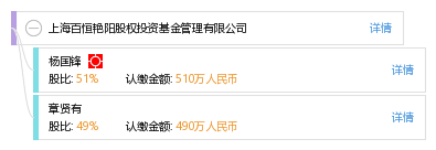 上海百恒艳阳股权投资基金管理有限公司_【信