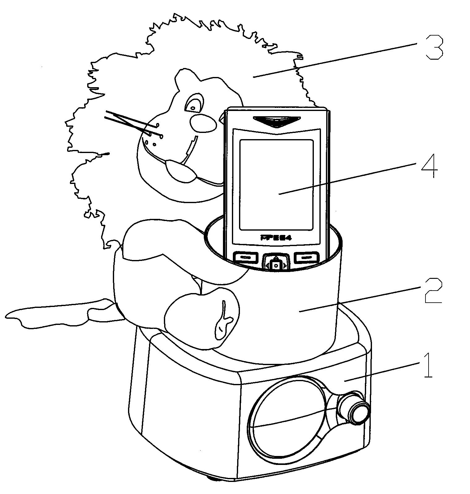 带充电功能的玩具外形手机音箱