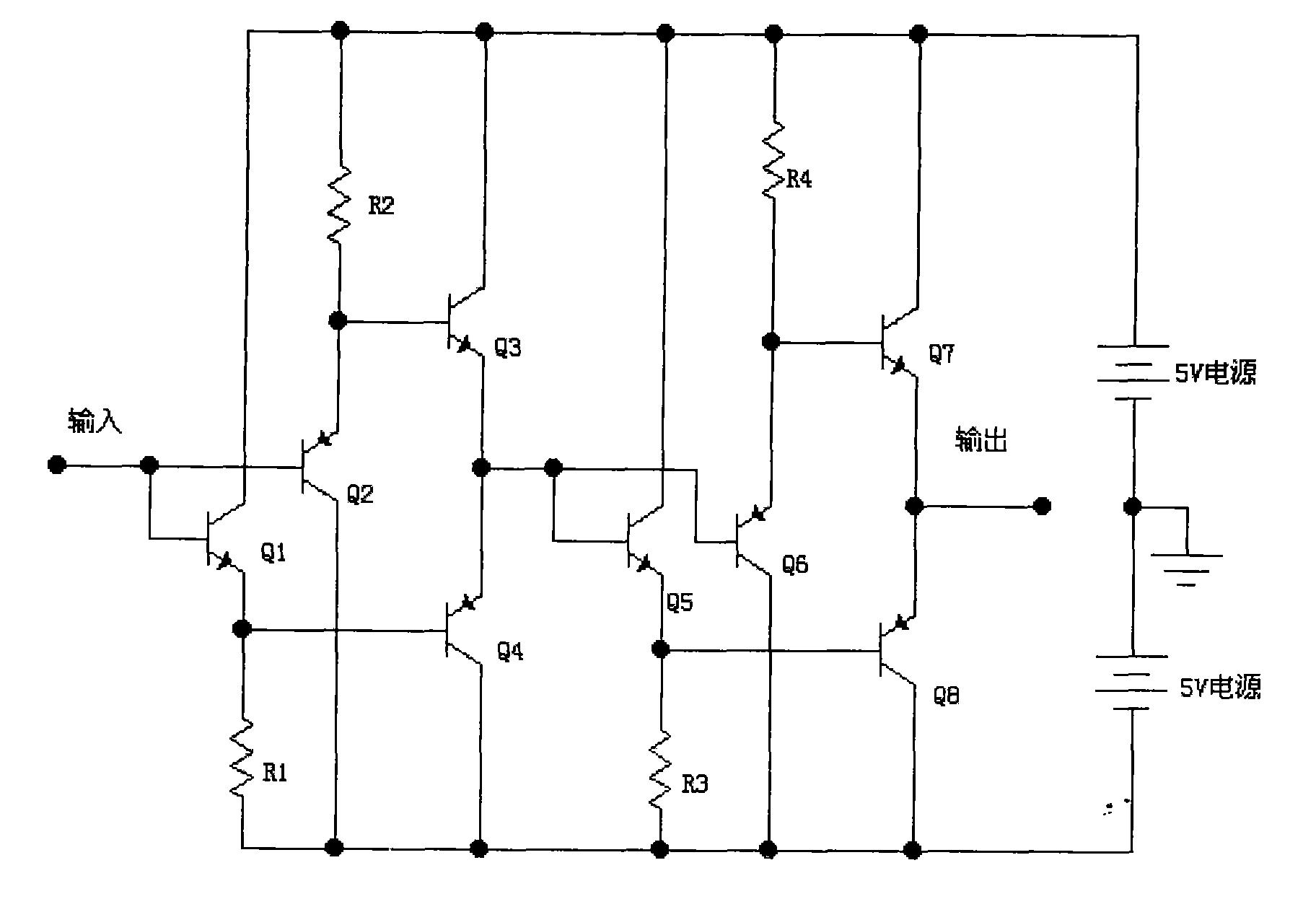 一种增大数模转换器电压输出范围的电路