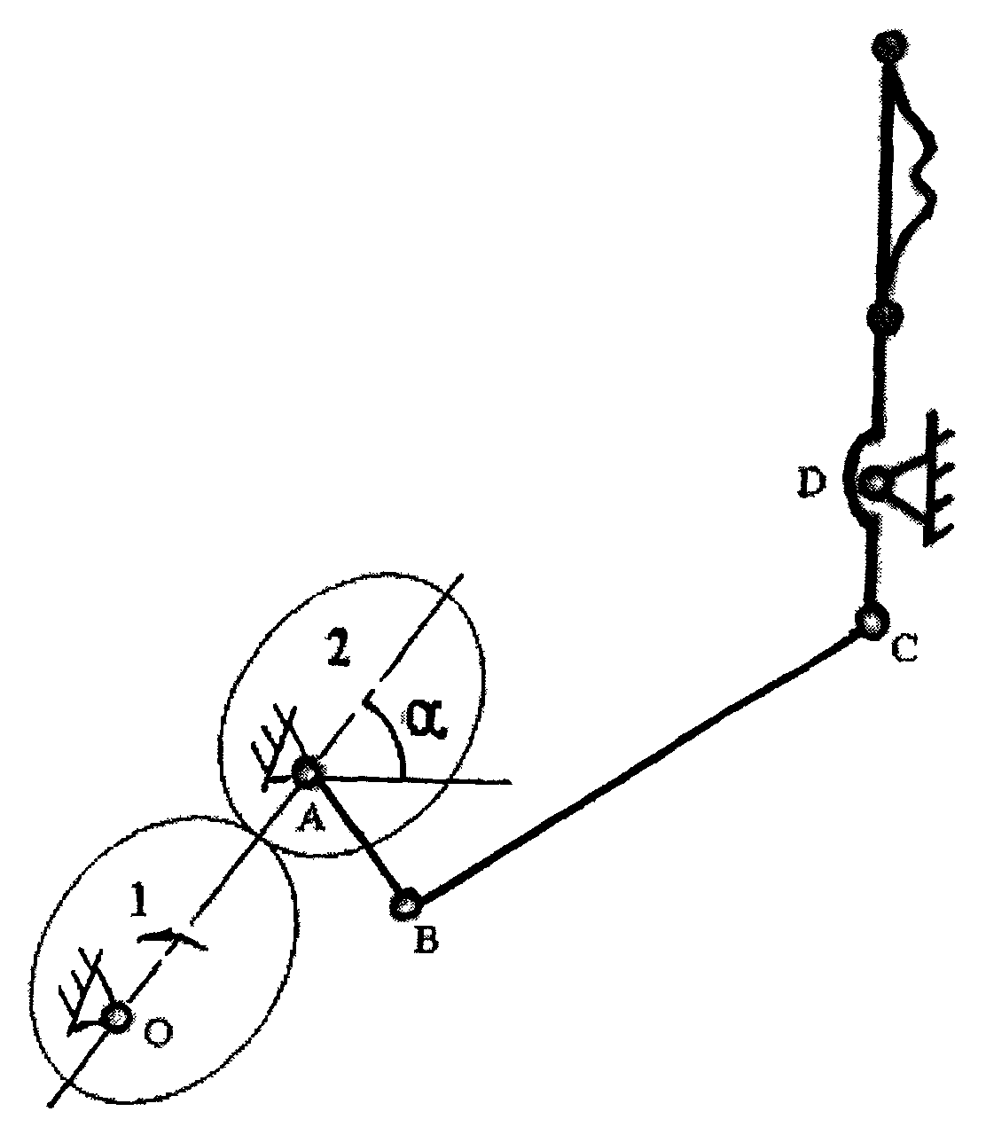 橢圓齒輪曲柄搖桿打緯方法及打緯機構