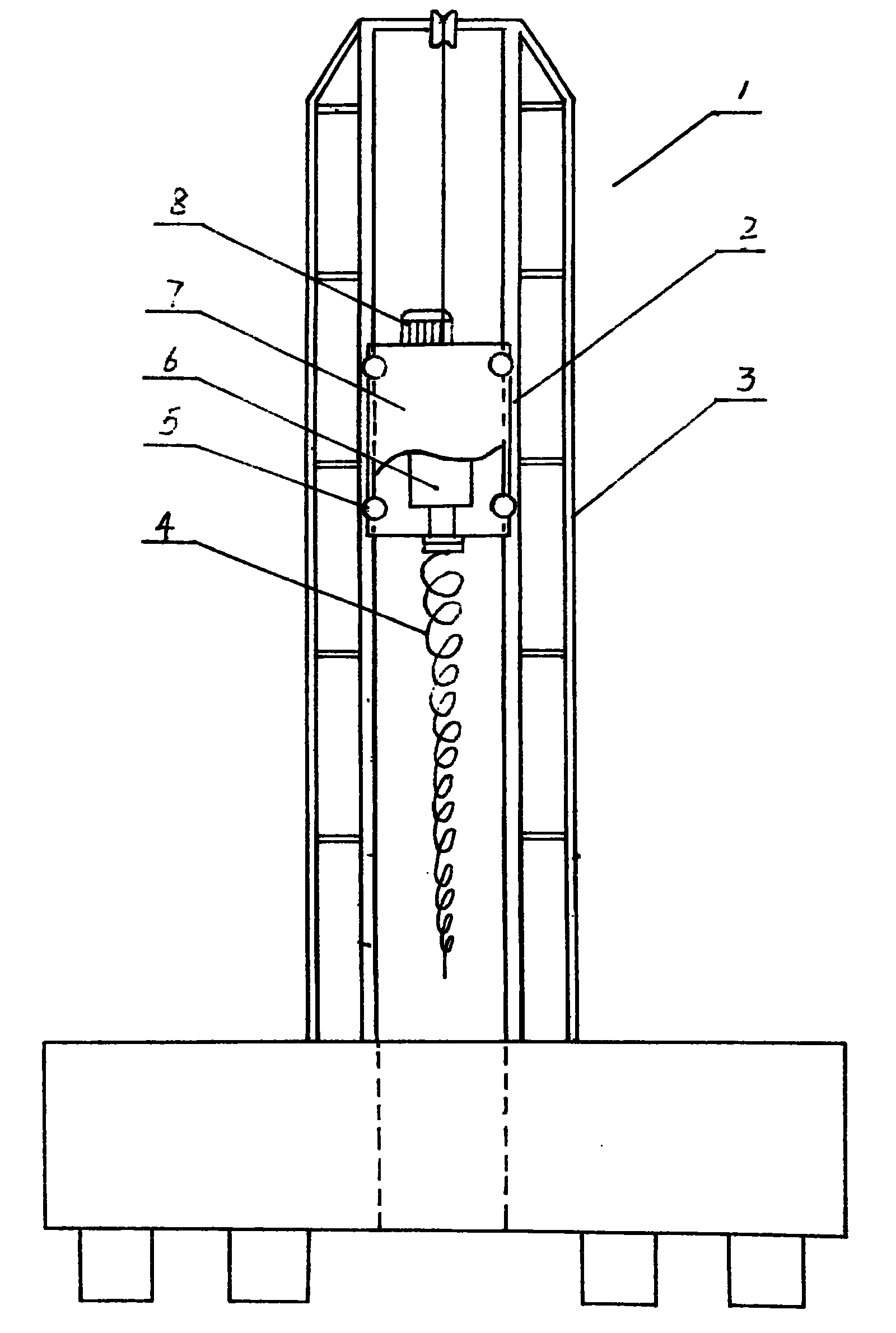 具有钻孔功能的桩机及钻孔静压方法