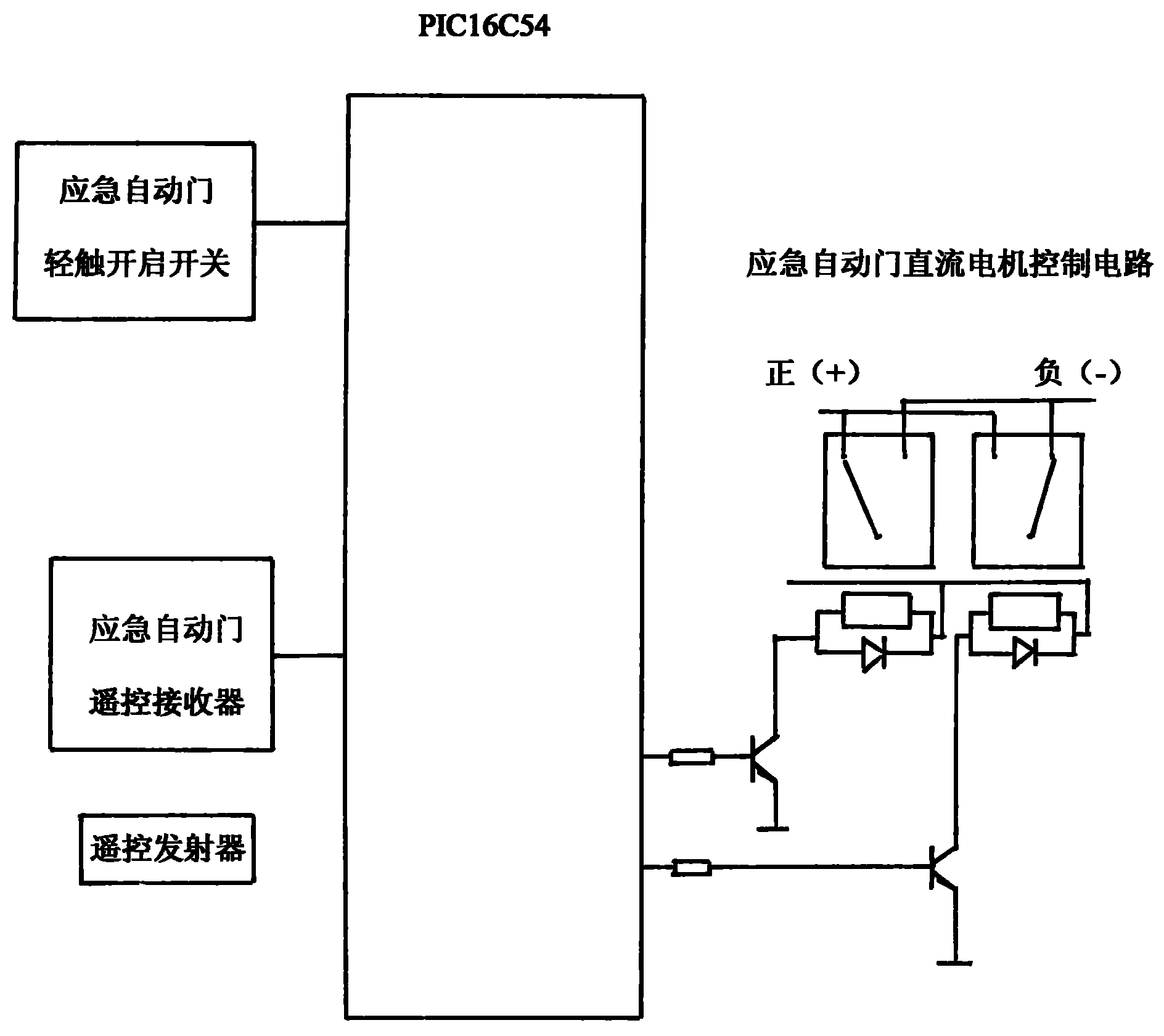 一種具有互鎖功能的觀光纜車應急自動門控制裝置