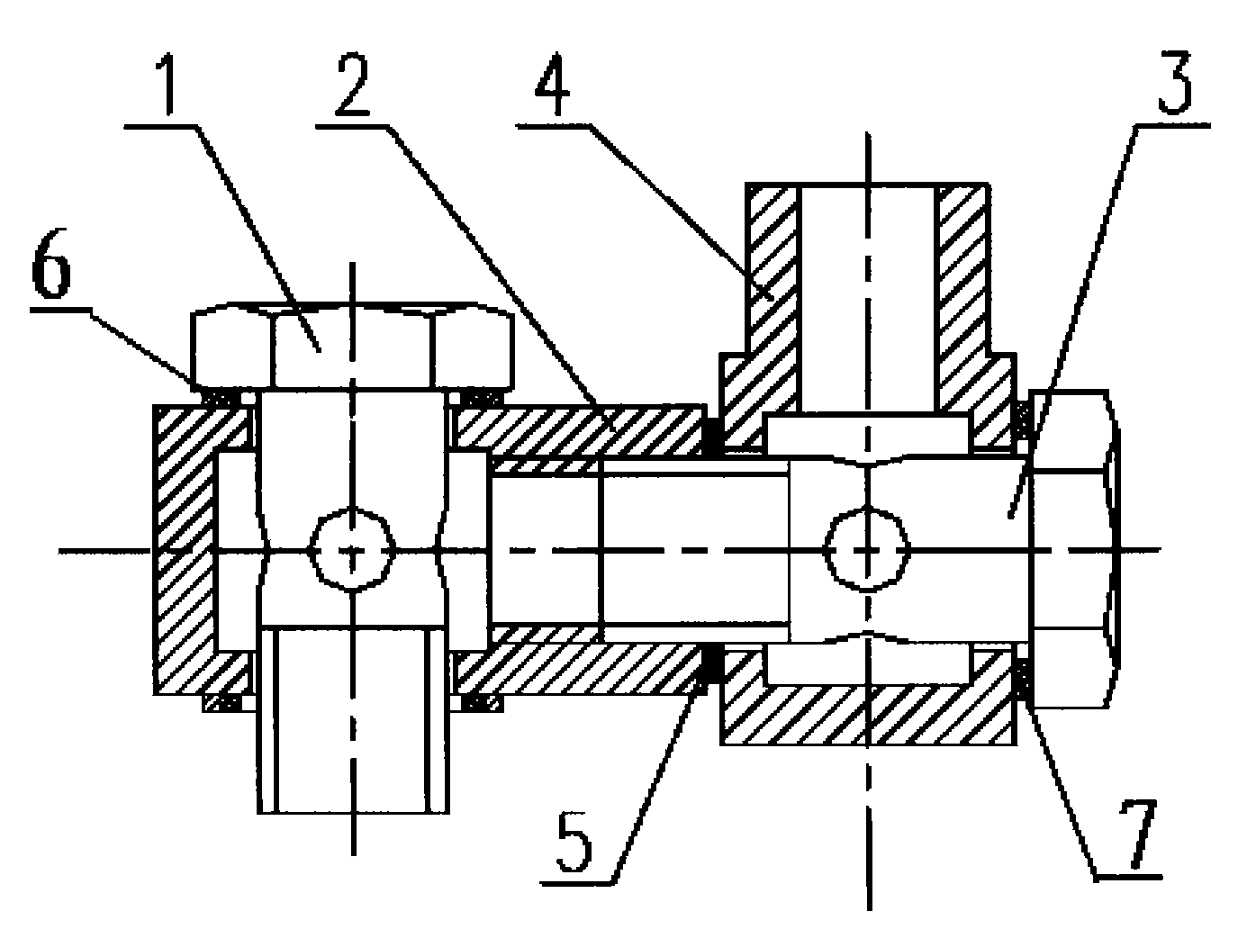 一种可任意调整联接方向的液压管接头
