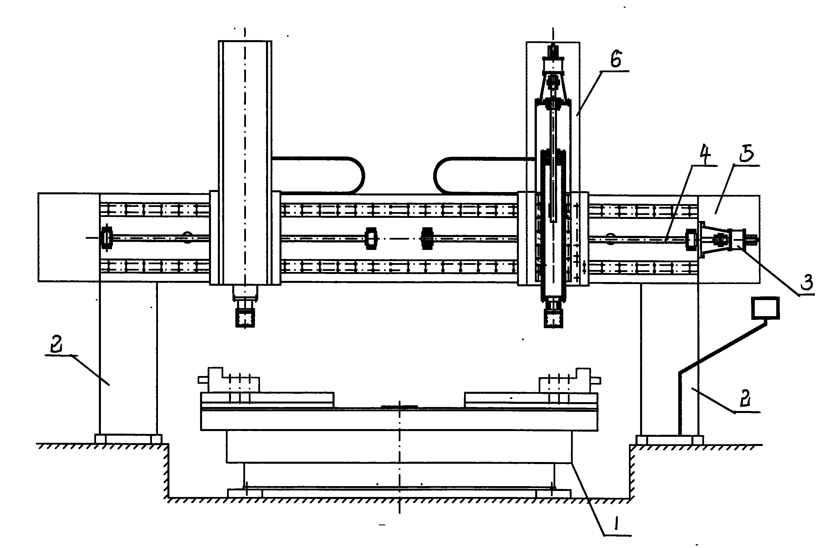 风电法兰专用五米数控立车专利_专利申请于2009-10
