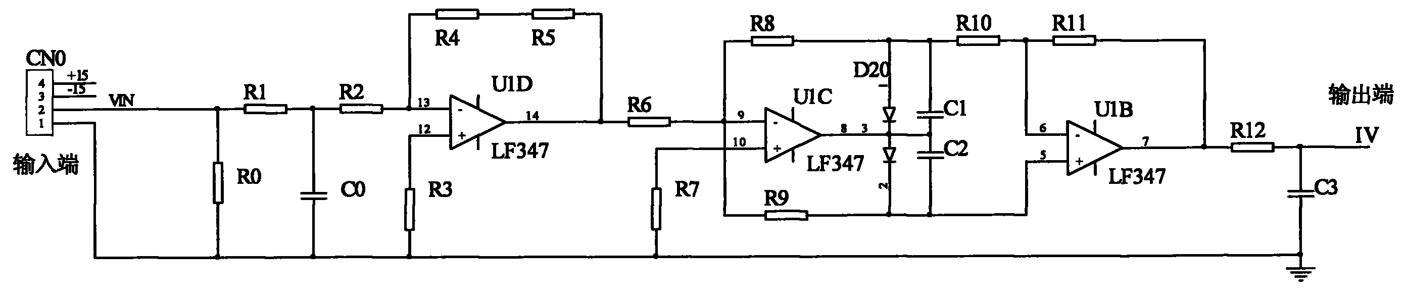 cn101702584a_精密放大整流滤波电路失效