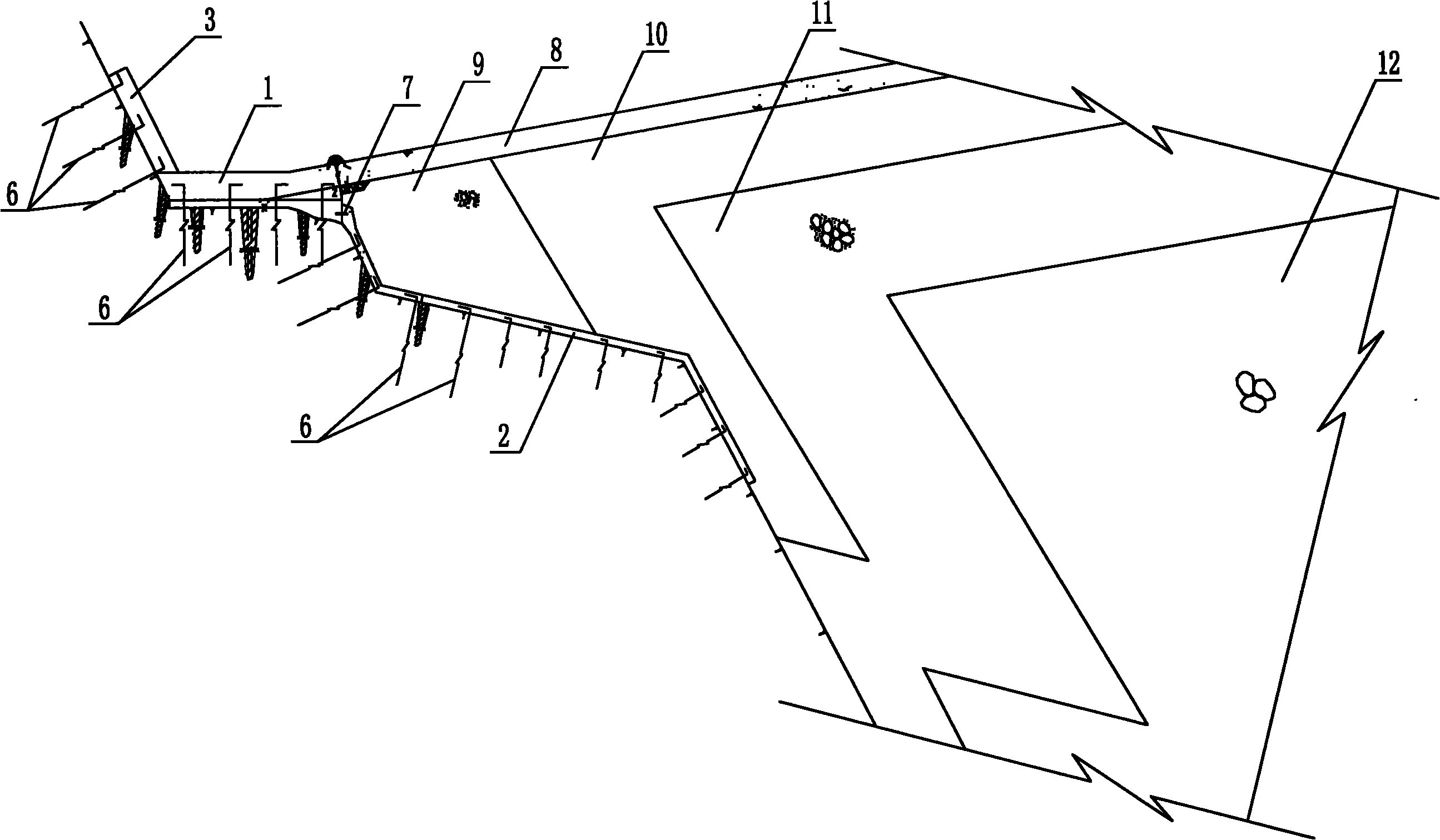 5或4m型高混凝土面板堆石坝趾板结构及其施工方法有效