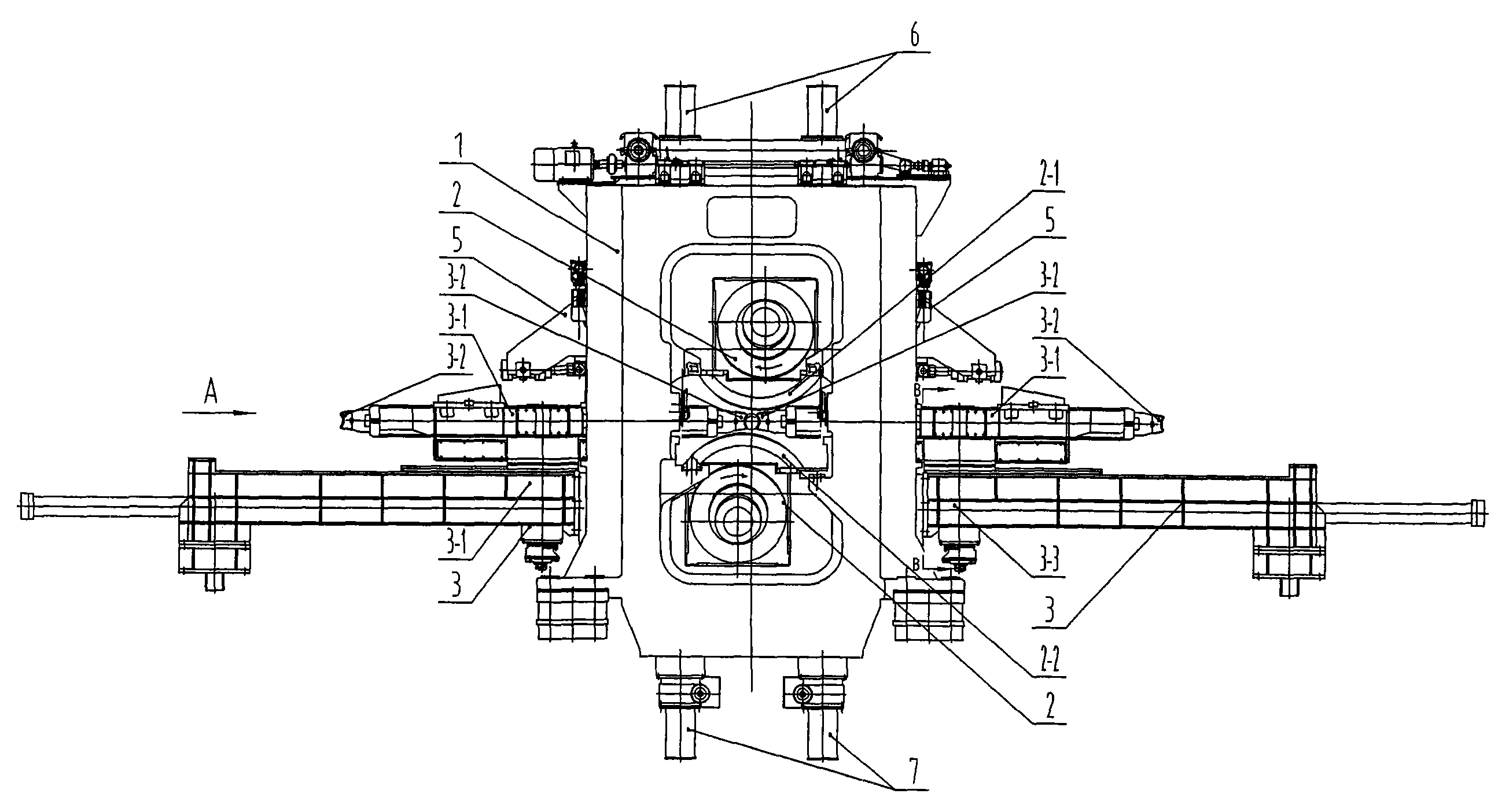 一种采用铸焊结构的斜轧二辊穿孔机