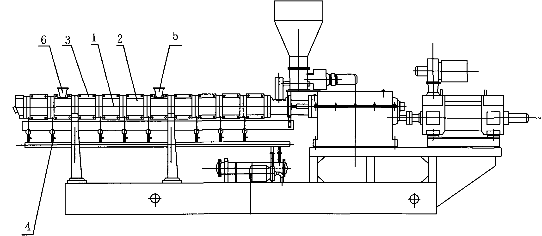 cn101767428a_一种fep粉料专用造粒挤出机有效