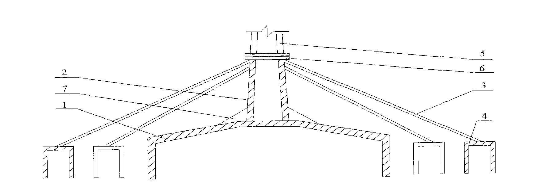 cn101768978a_一种由筒型基础和系泊缆锚构成的海上风电机组地基基础
