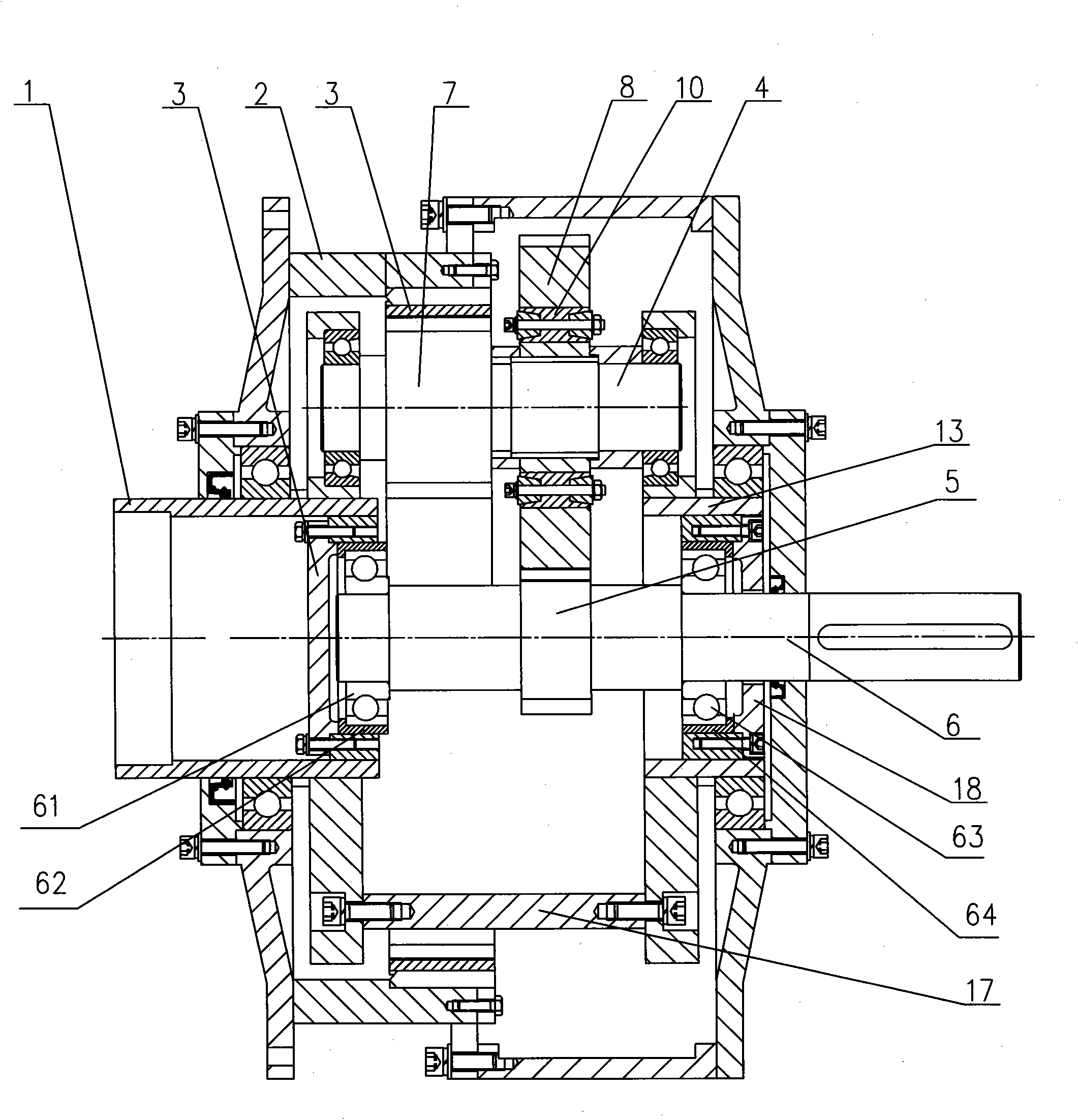 风力发电机柔性增速箱