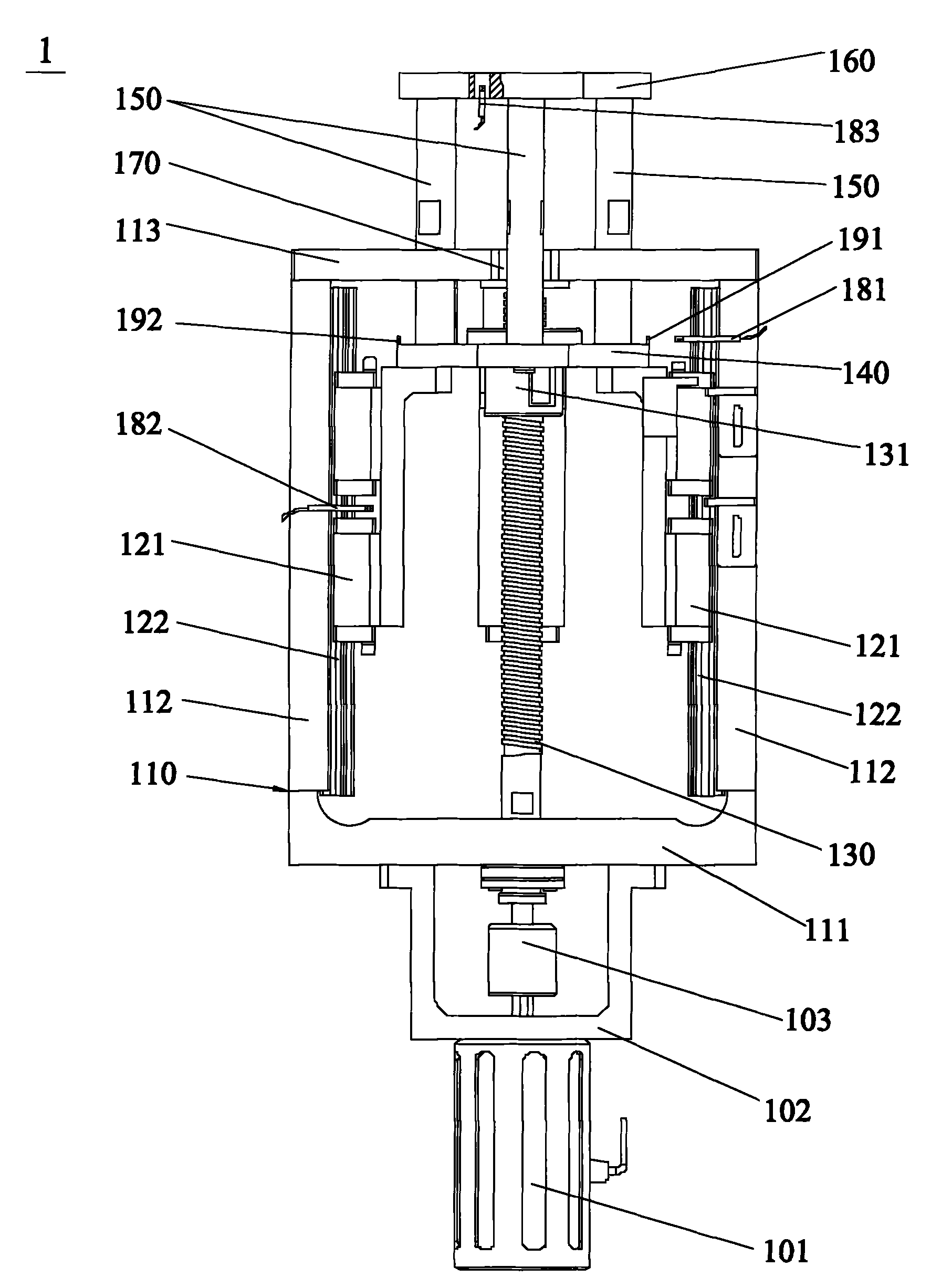 自动往复式升降装置