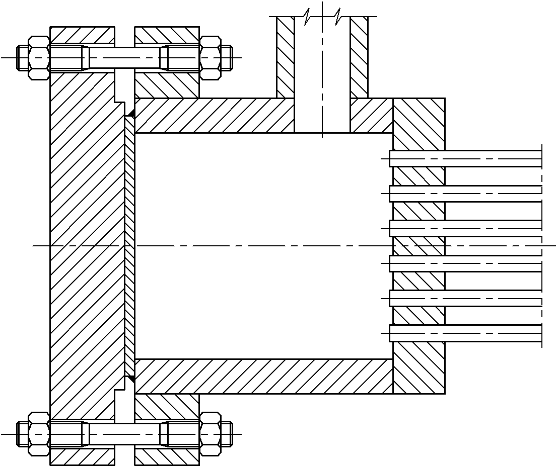 空冷器管箱法兰焊接密封结构