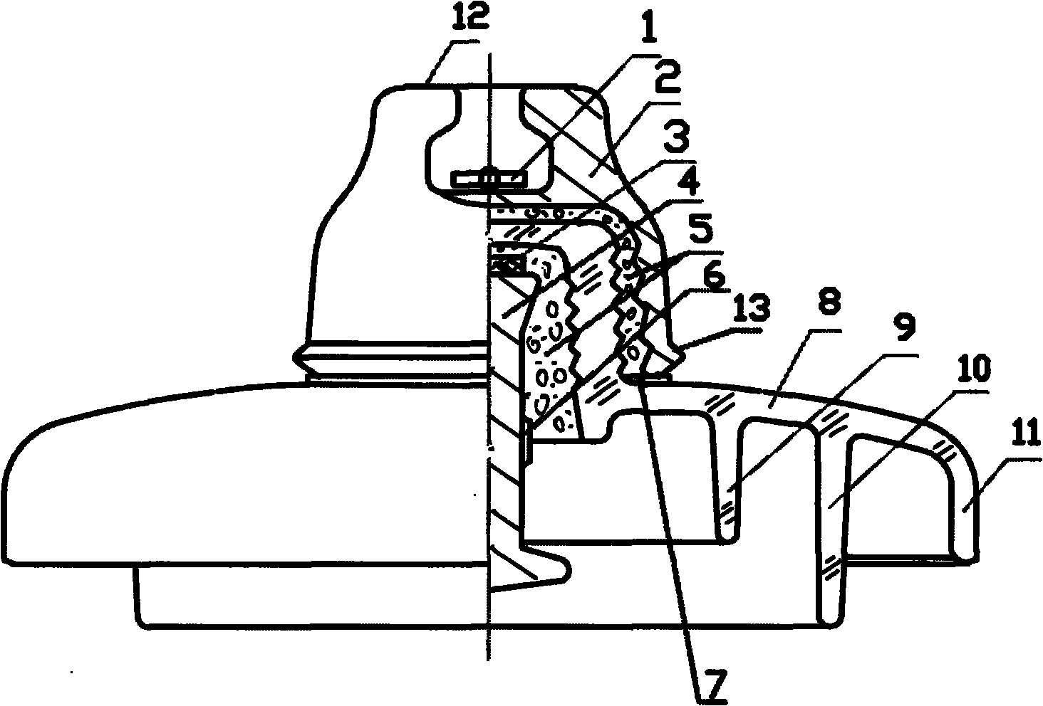 直流型钢化玻璃绝缘子