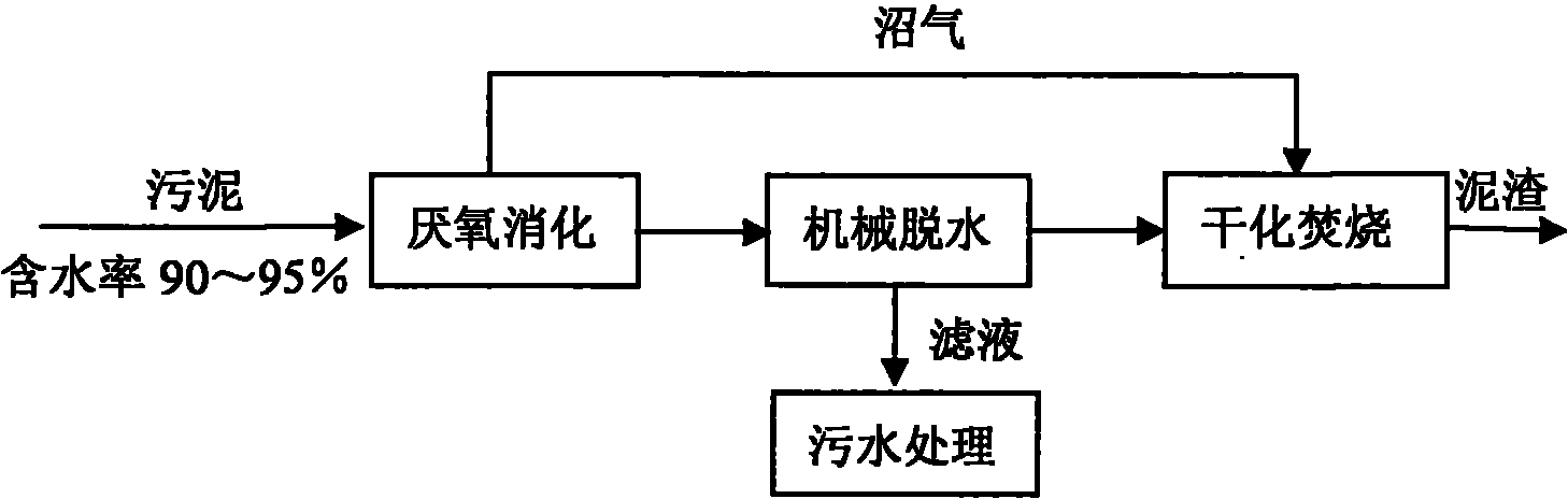 包括以下步驟:首先調整汙水處理廠的汙泥的含水率,並加溫;將加溫後的