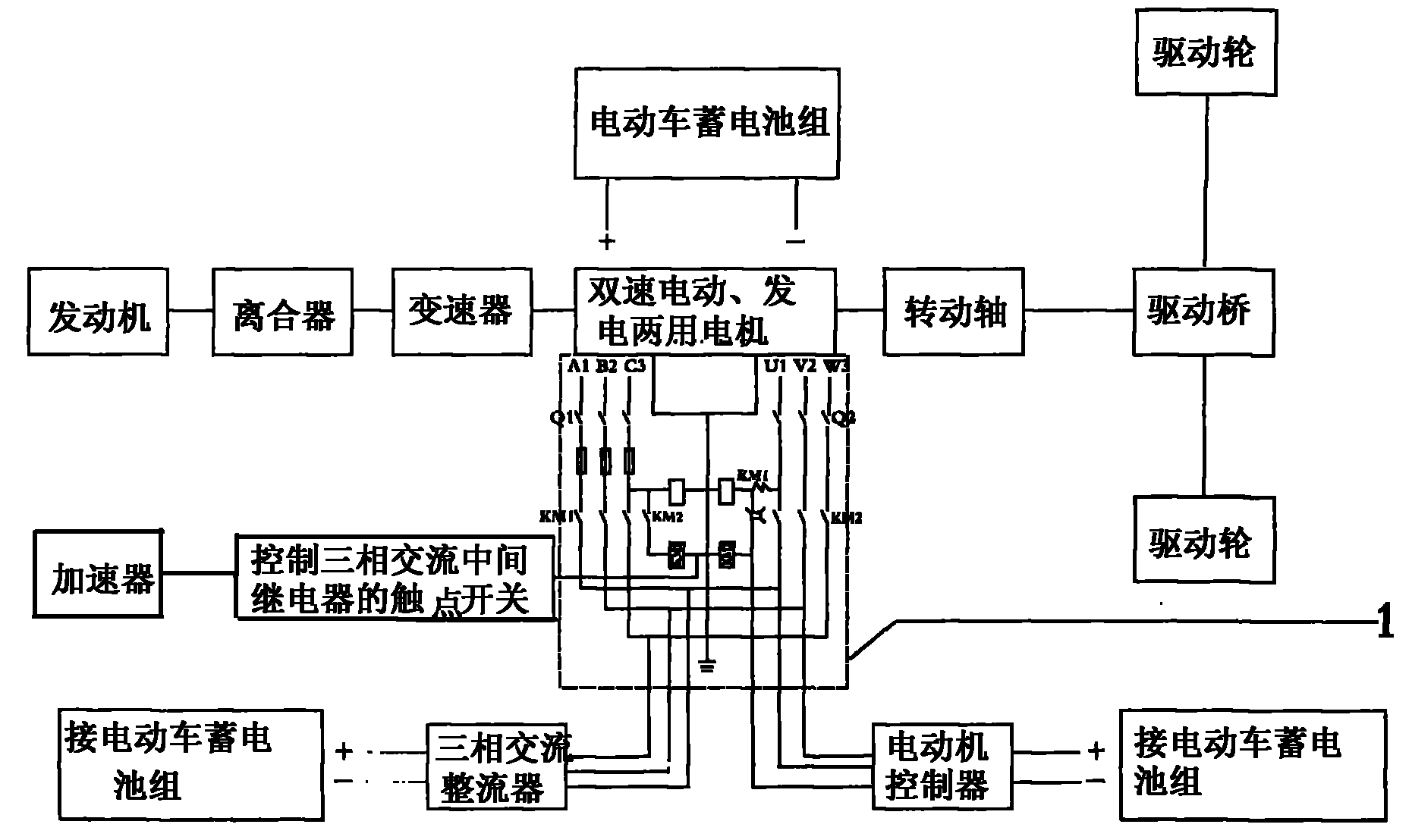 电动车制动能量回收系统